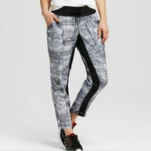 Champion Black Marble Casual Jogger Pant M Gray